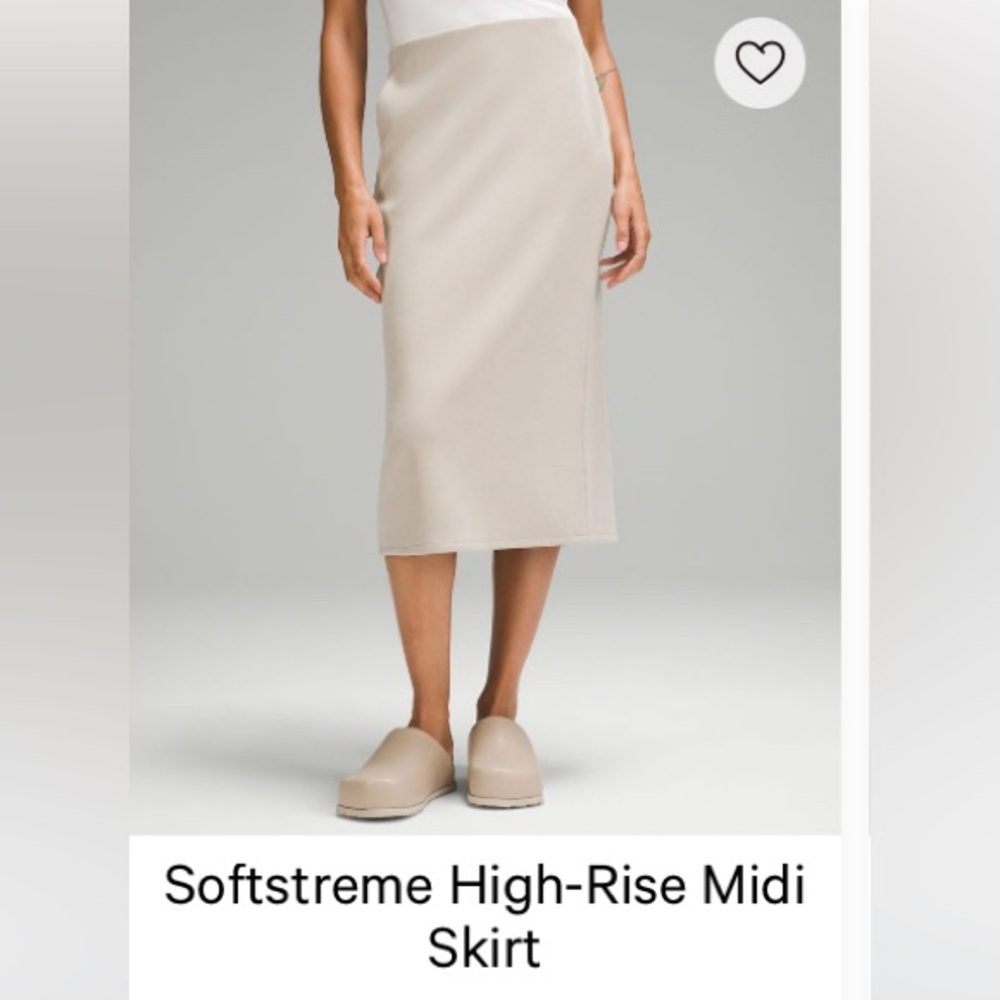 lululemon athletica Softstreme  Midi Skirt